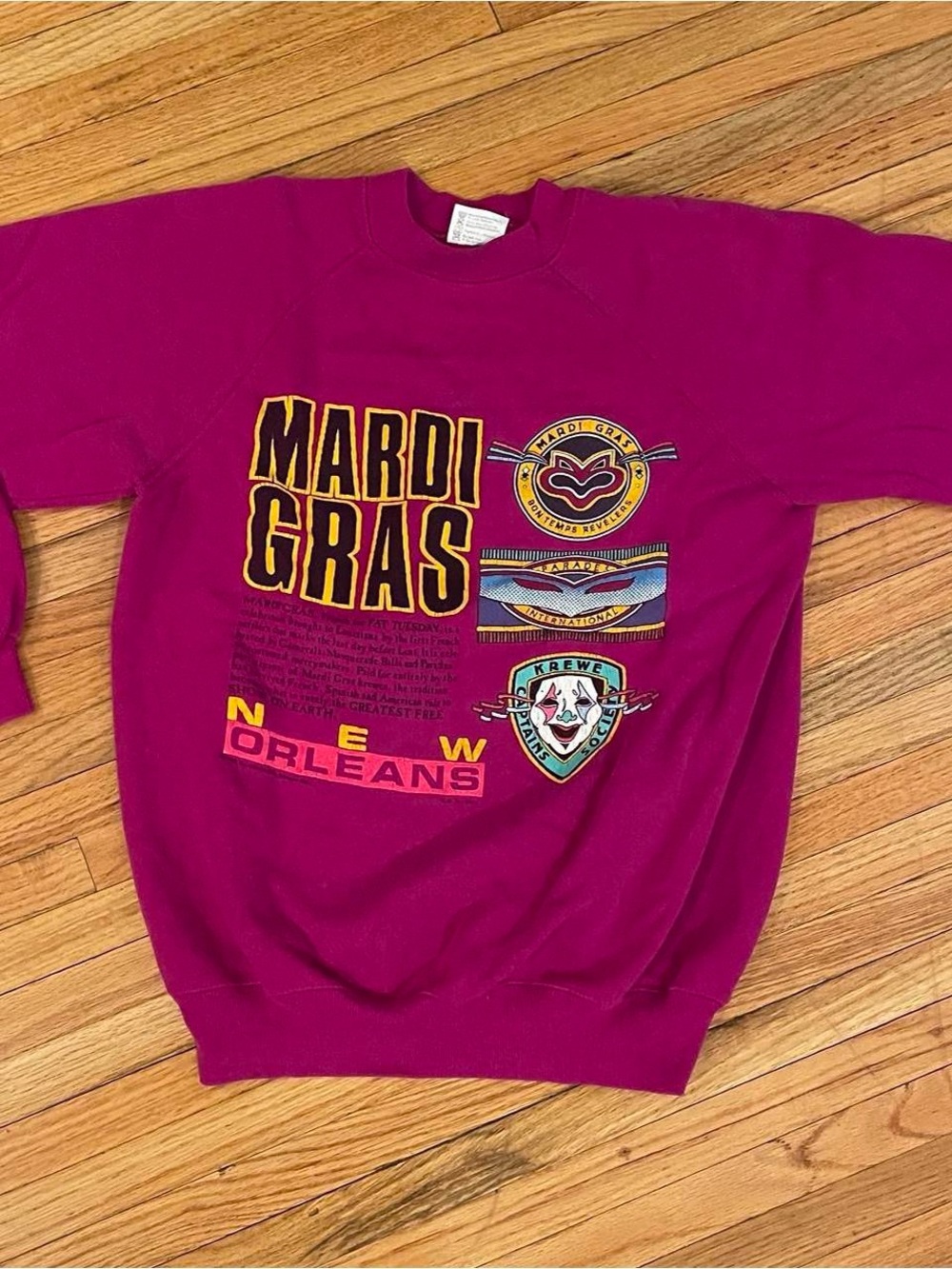 Vintage 80’s Mardi Gras New Orleans Crewneck Sweatshirt